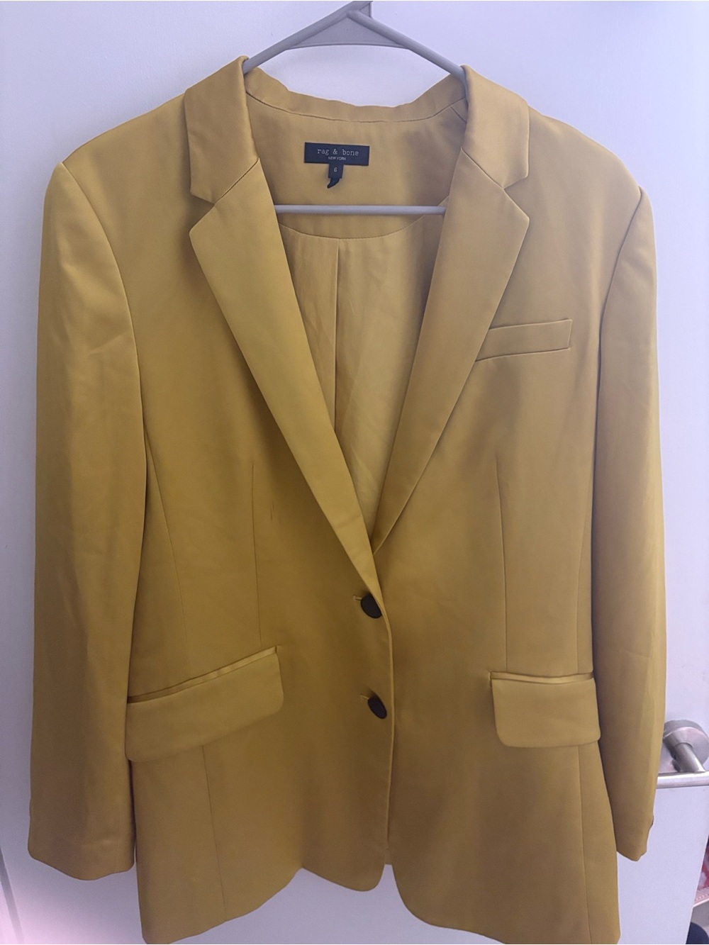 rag & bone Chartreuse Tailored Blazer – Size 6 tailored blazer